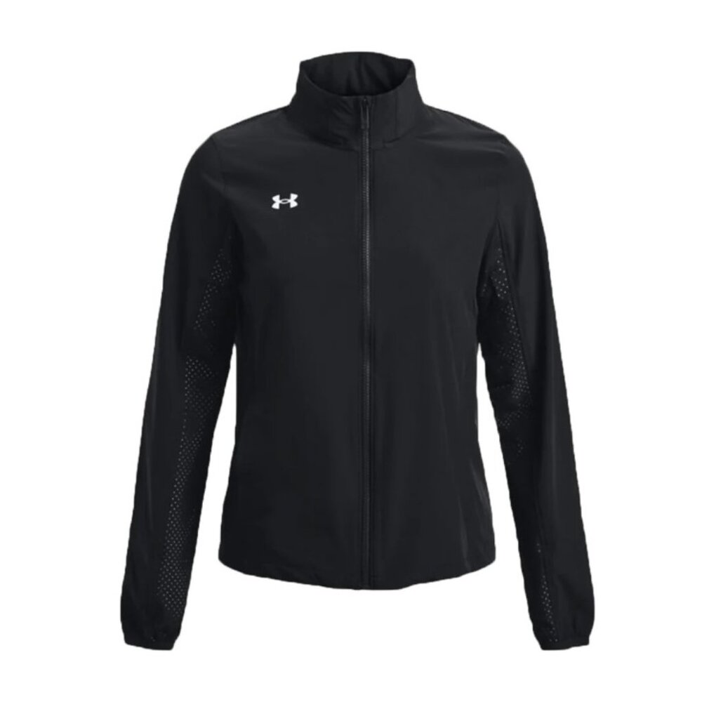 Women's Black Under Armour Command Warm-Up Full-Zip